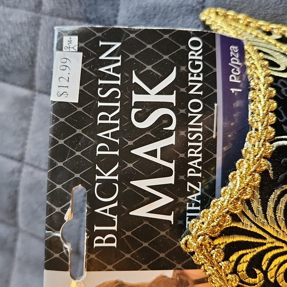 Black Parisian Mask ☆ Mardi Gras ☆  Party Mask ☆ Dress up ☆ Masque Brand New - Picture 4 of 8